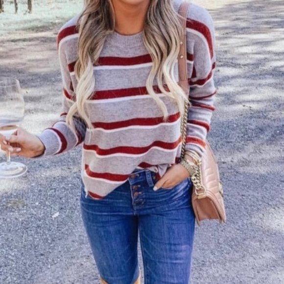 Madewell Sweaters - Madewell Striped Westlake Pullover Sweater Cozy